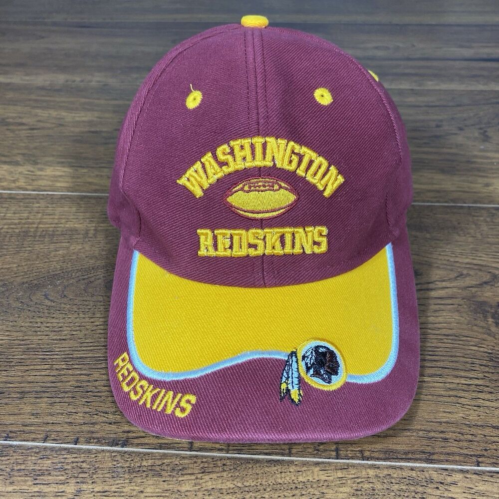 Washington Redskins NFL Team Apparel Hat One Size Adjustable‎ Red Adult Ball Cap